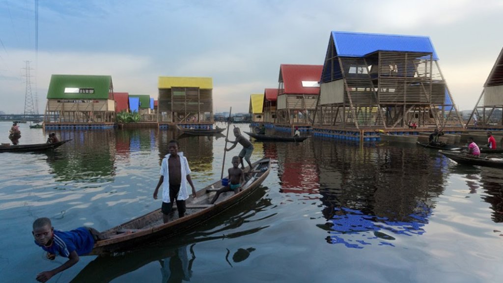 Vue du projet de construction d’habitations flottantes © NLÉ